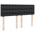 vidaXL Boxspring posteľ s matracom čierna 140x200 cm umelá koža