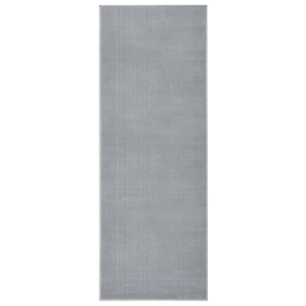 vidaXL Koberec behúň BCF sivý 100x250 cm
