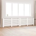 vidaXL Kryty na radiátor 2 ks biele 172x19x81,5 cm MDF
