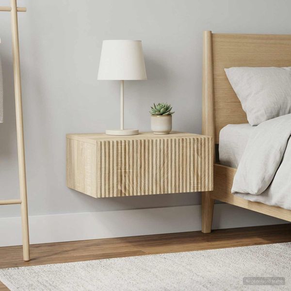 vidaXL Nástenná nočná skrinka 2 ks Dub sonoma 49 x 34,5 x 20 cm