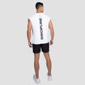 Tielko Discipline White - GymBeam, veľkosť XL, 89.7% cotton 10.3% elastane