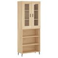 vidaXL Vysoká skrinka dub sonoma 69,5x34x180 cm spracované drevo