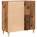 vidaXL Skrinka na platne staré drevo 84,5x38x89 cm kompozitné drevo