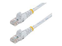 Patch kábel - RJ-45 (M) do RJ-45 (M) - 10 m - UTP - CAT 5e - prevedenie bez hrbolčekov - biela