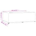 vidaXL Obal na záhradný nábytok 12 očiek 240x180x80 cm obdĺžnikový