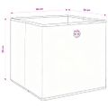 vidaXL Úložné boxy 10 ks, netkaná textília 28x28x28 cm, svetlomodré