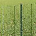 vidaXL Euro oplotenie s pilierom 10 x 1,4 m PVC potiahnutá oceľ Zelená