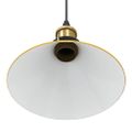VidaXL Závesná lampa výškovo nastaviteľná E27 lesk žltá Ø 22 cm kov