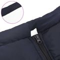 vidaXL Psí kabát Námornícka modrá L48 Flís a polyester