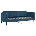 vidaXL Denná posteľ modrá 80x200 cm zamat