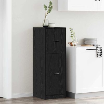 vidaXL Lekárenský kabinet Čierny dub 40 x 41 x 118 cm Kompozitné drevo