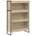 vidaXL Knižnica 80 x 30 x 121 cm Kompozitné drevo Sonoma