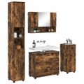 vidaXL Sada kúpeľňového nábytku 4 ks Dymová dub 35 x 30 x 192 cm