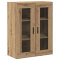 vidaXL Highboard 2 ks Remeselný dub 69,5 x 34 x 180 cm
