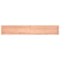 vidaXL Kúpeľňová doska bledohnedá 180x30x(2-6) cm ošetrený masív