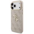 Guess 4G Big 4G Classic Logo Big Strap Metal Buttons case for iPhone 17 Pro Max pink