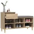 vidaXL Botník dub sonoma 102x36x60 cm spracované drevo