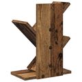 vidaXL Polica na knihy Tree 3-podlažná 30 x 18 x 40 cm Staré drevo
