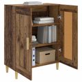 vidaXL Servírovacia skriňa Staré drevo 69,5 x 34 x 90 cm
