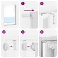 vidaXL Sprchová roleta, 80x240 cm, šírka látky 76 cm