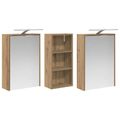 vidaXL Set kabinetov do kúpeľne 3 ks 116 x 16 x 62,5 cm