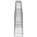 vidaXL Oblúkový gabionový kôš 400x30x180/200 cm pozinkované železo