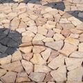 vidaXL Mozaikové dlaždice so vzorom slnečnice Viacfarebný 120 x 120 cm