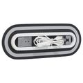 vidaXL Zrkadlo do kúpeľne s LED Priehľadná 40 x 15 cm tvrdené sklo