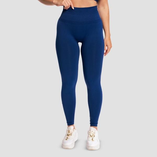 Dámske bezšvové legíny Sculpt Navy - GymBeam, veľkosť L