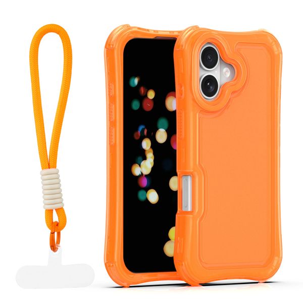 Puzdro Safepop s popruhom pre iPhone 17 6,3" oranžová