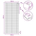 vidaXL Žalúzia Tmavohnedá 100 x 250 cm 35 mm Masívne Paulownia drevo