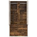 vidaXL Šatná skriňa Údený Dub 79,5 x 49 x 156 cm Konštruované drevo