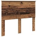 vidaXL Rám postele Staré drevo 135 x 190 cm Masívne borovicové drevo