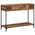 vidaXL Konzolový stôl Staré drevo 100 x 34.5 x 75 cm Kompozitné drevo