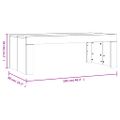 vidaXL Konferenčný stolík sivý dub sonoma 102x50x36cm kompozitné drevo