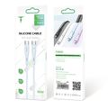 T-phox cable gentle usb-c/usb-c 60W 1M biela