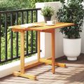 vidaXL Skladací balkónový stôl 90x60x72 cm akáciový masív