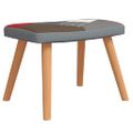 vidaXL Relaxačné kreslo s podnožkou patchwork látka