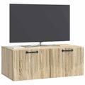 vidaXL Nástenná TV skrinka Nástenný Dub sonoma 78,5 x 41 x 30 cm