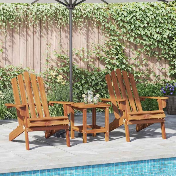 vidaXL Záhradné stoličky Adirondack 2 ks akáciový masív