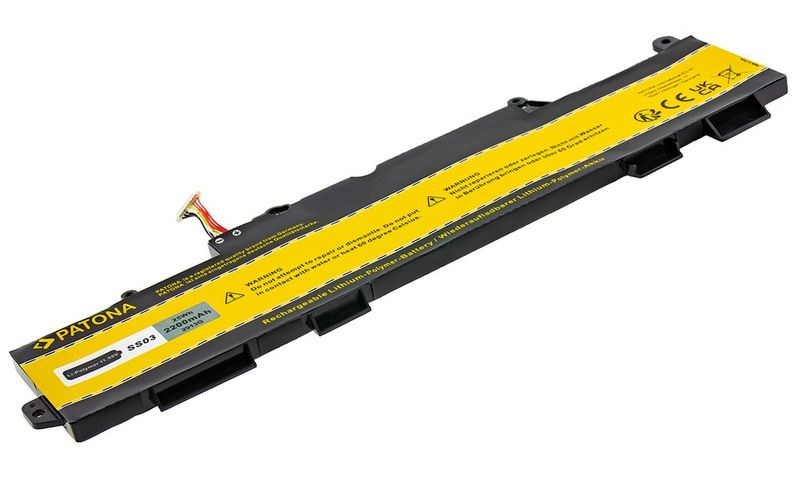 PATONA baterie pro ntb HP 840 G5/G6 2200mAh Li-Pol 11,55V SS03XL Baterie, pro notebook, pro HP EliteBook 840 G5/G6, 2200mAh, 11,55V, Li-Pol, SS03XL, neoriginální