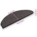 vidaXL Samolepiace nášľapy na schody vzhľad sisalu 15 ks 65x21x4 cm