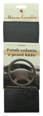 Potah volantu omotávací z pravej kože A čierna