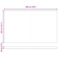 vidaXL Rám markízy Krémová 500 × 300 cm Polyester s PU povrchom