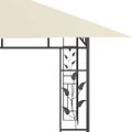 vidaXL Altánok so sieťou proti komárom krémový 4x3x2,73 m 180 g/㎡