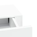 vidaXL Nástenná zásuvková polica biela 60x23,5x10 cm MDF
