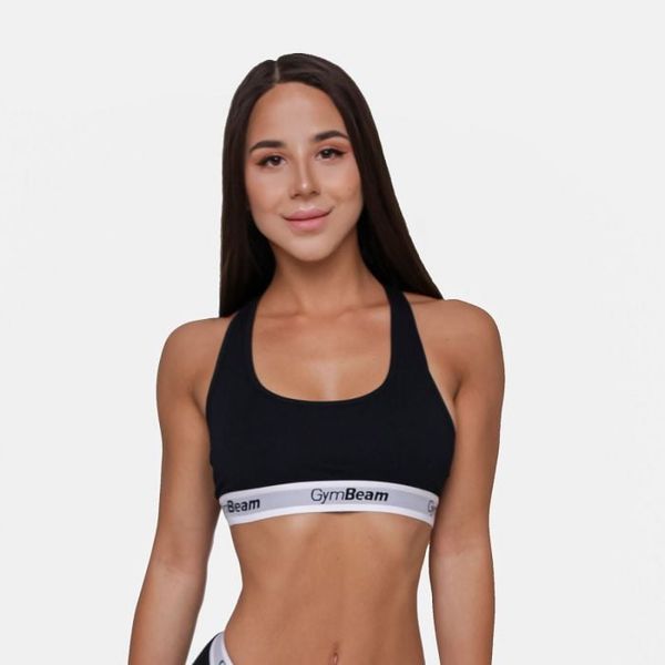 Podprsenka Bralette Black - GymBeam, veľkosť M, veľkosť oblečenia M