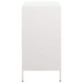 vidaXL Komoda biela 68x39x73,5 cm oceľ valcovaná za studena