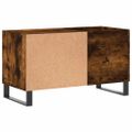vidaXL Skrinka na platne dymový dub 85x38x48 cm kompozitné drevo