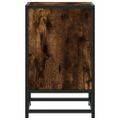 vidaXL Nočné stolíky 2 ks dymový dub 40x31x50 cm kompozitné drevo+kov